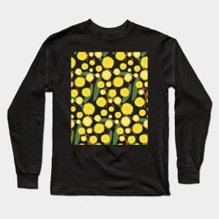 Australia Golden Wattle Flower Country Long Sleeve T-Shirt